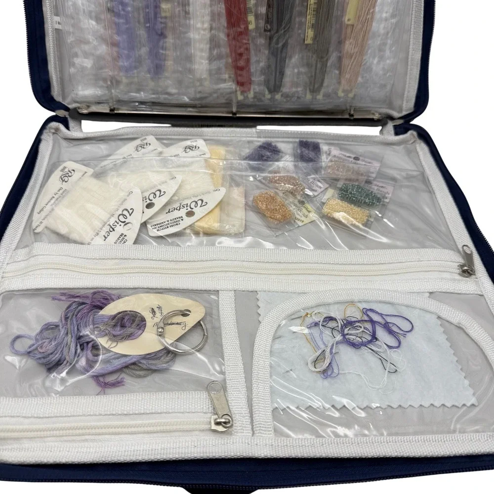 Mirabilia Angels Dwell Here‎ Cross Stitch Kit DMC Floss Mill Hill Beads Case